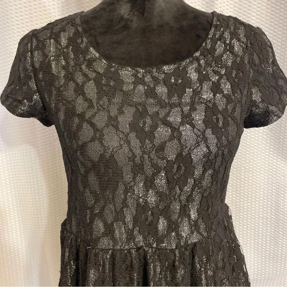Justice black lace